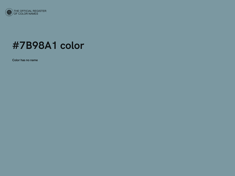 #7B98A1 color image