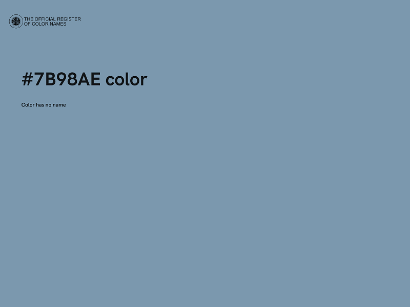 #7B98AE color image