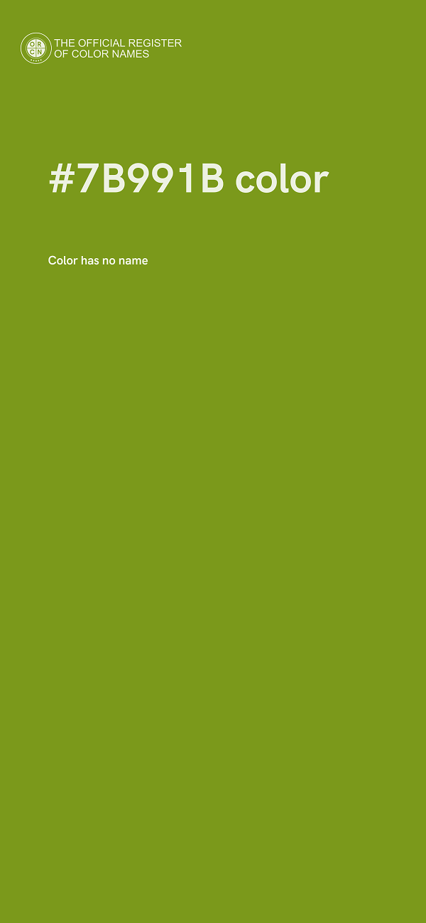 #7B991B color image