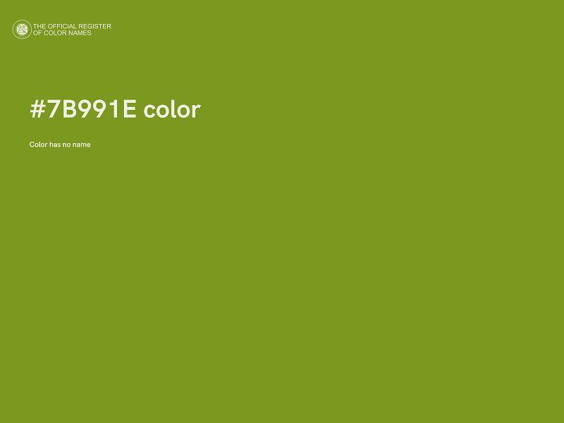 #7B991E color image