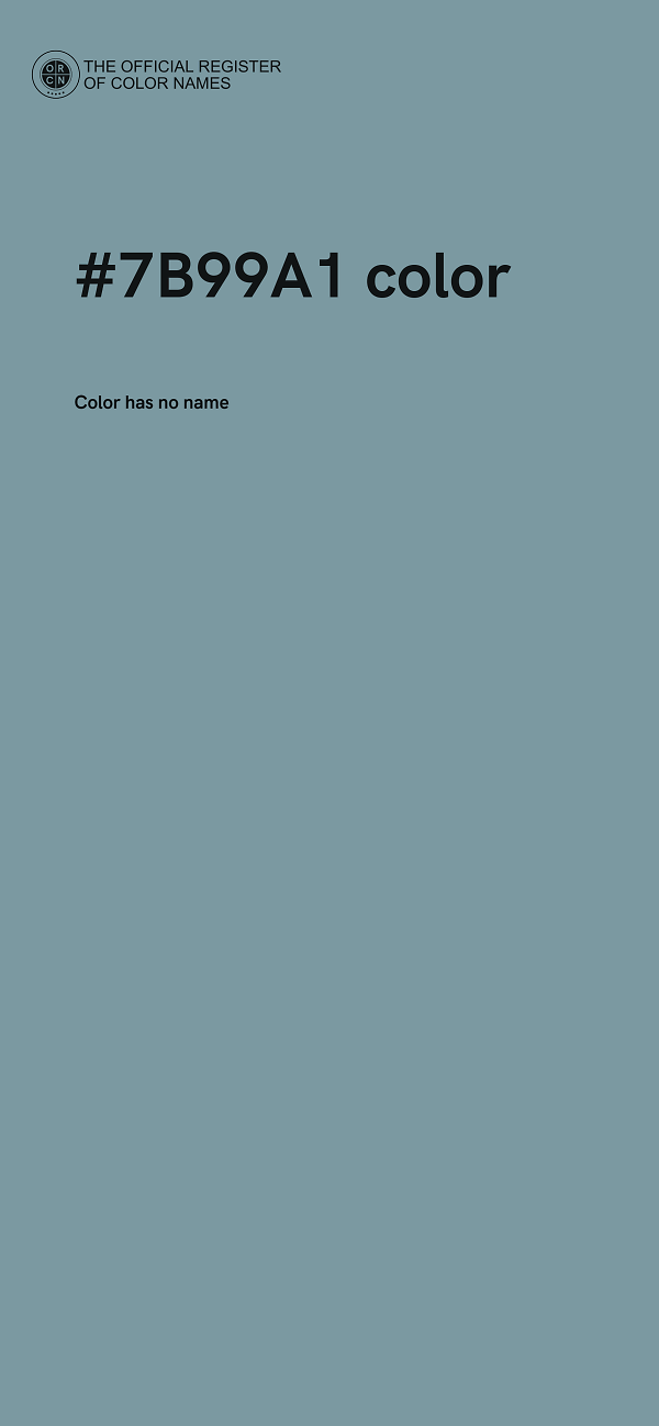#7B99A1 color image