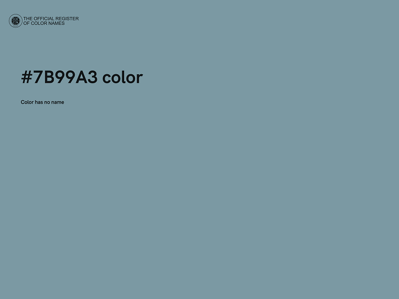 #7B99A3 color image