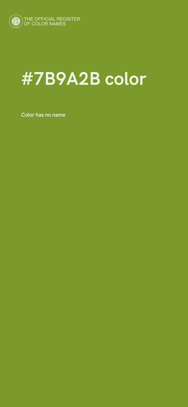 #7B9A2B color image