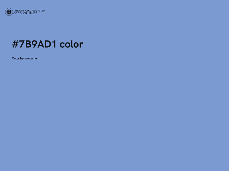 #7B9AD1 color image