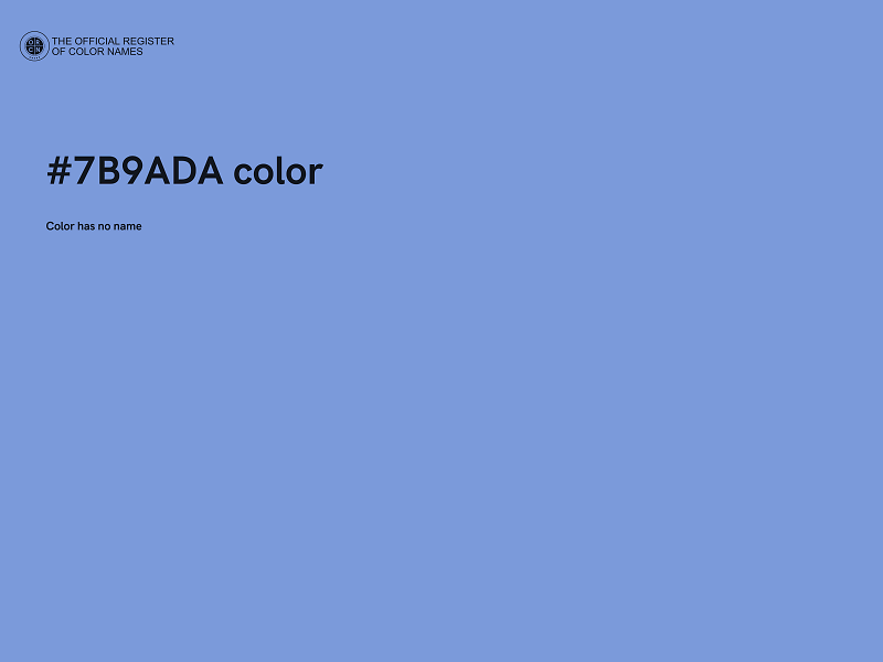 #7B9ADA color image