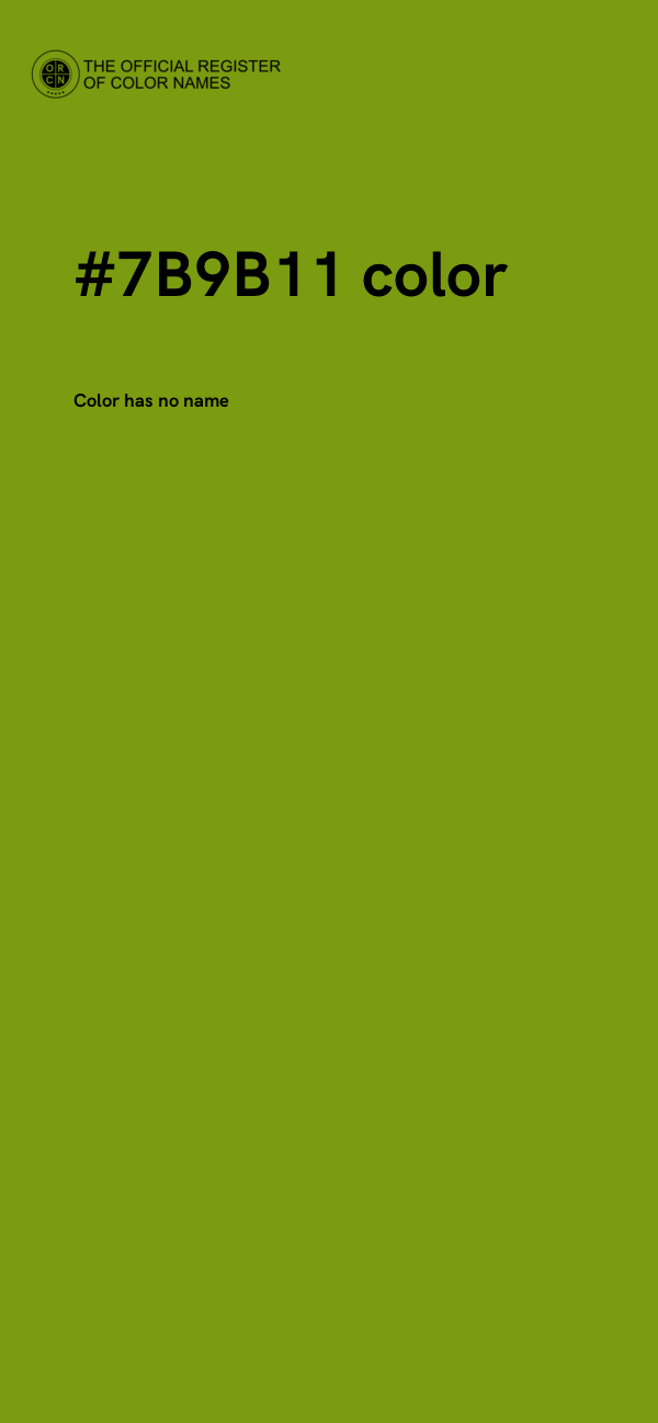 #7B9B11 color image