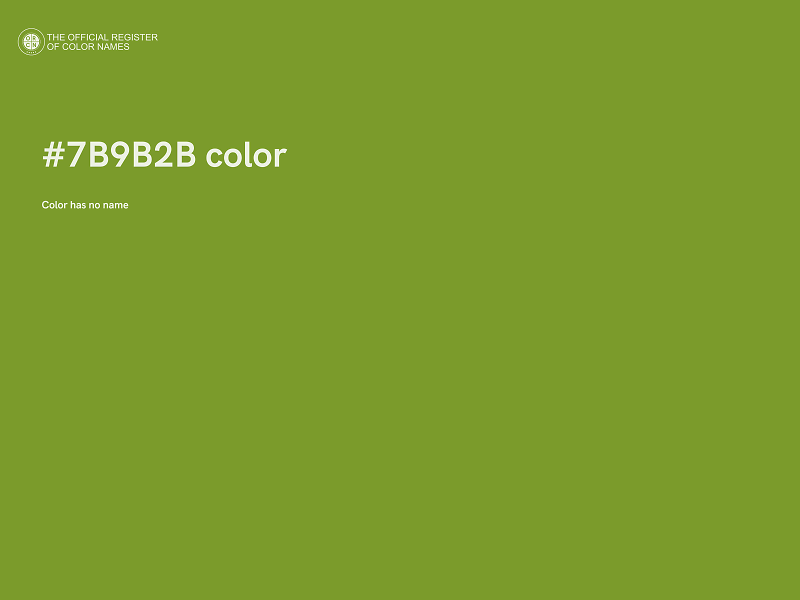 #7B9B2B color image