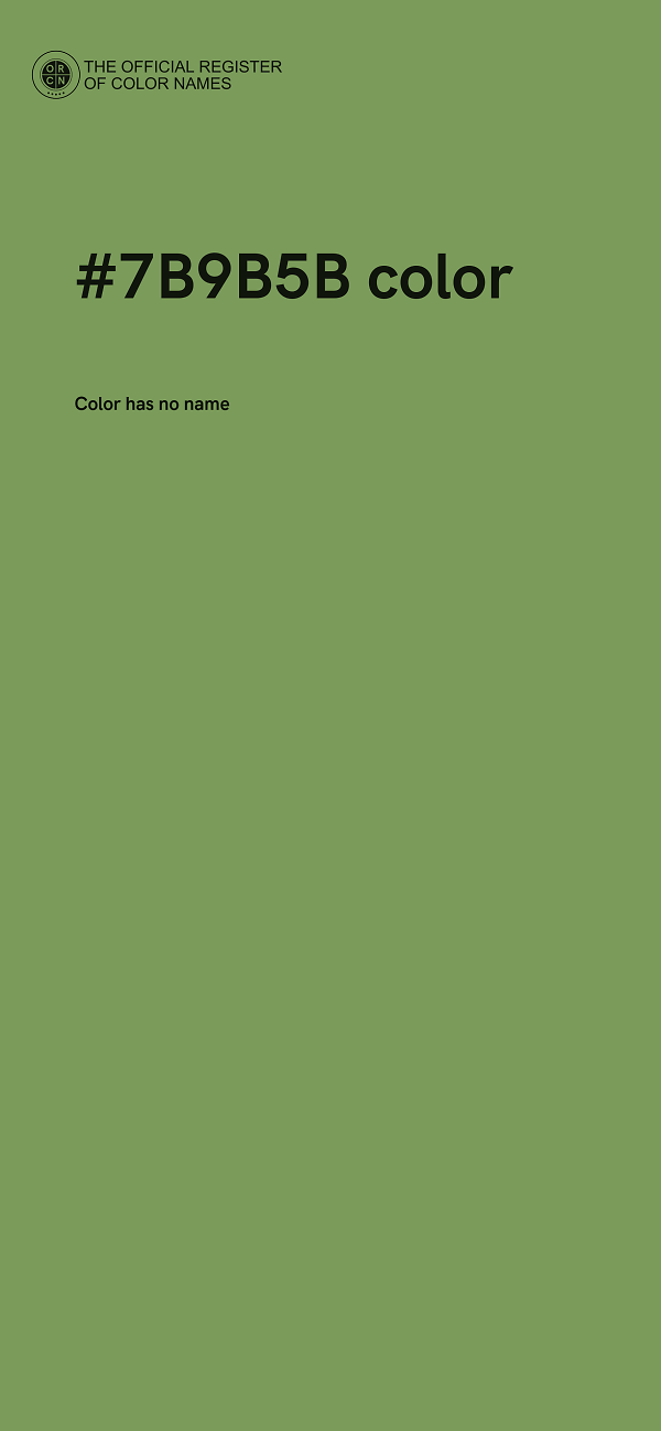#7B9B5B color image