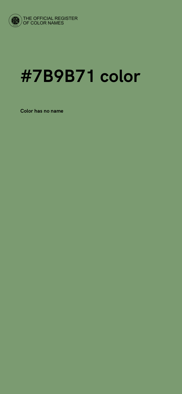 #7B9B71 color image