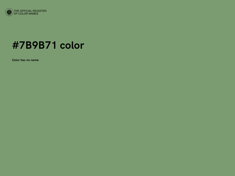 #7B9B71 color image