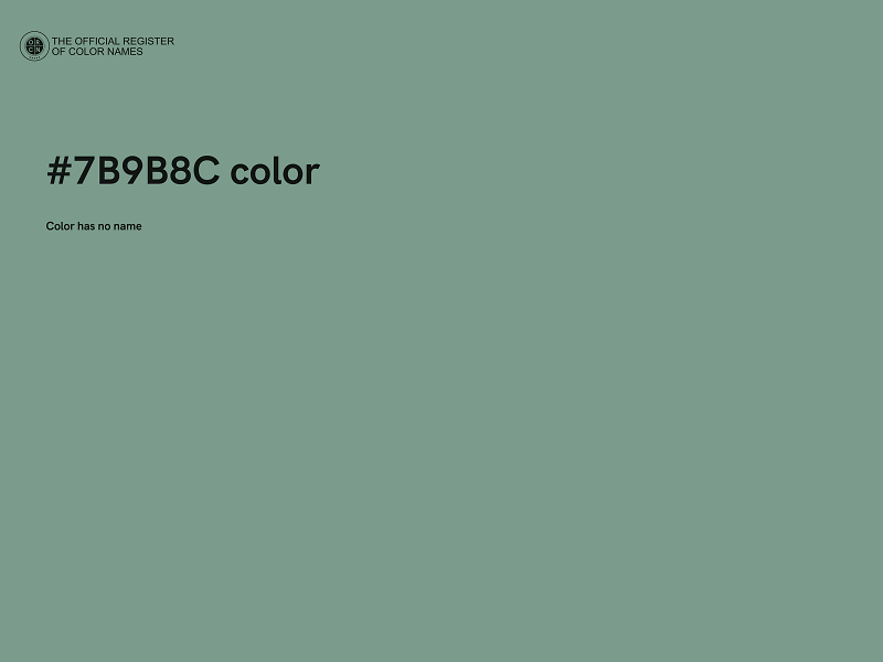 #7B9B8C color image