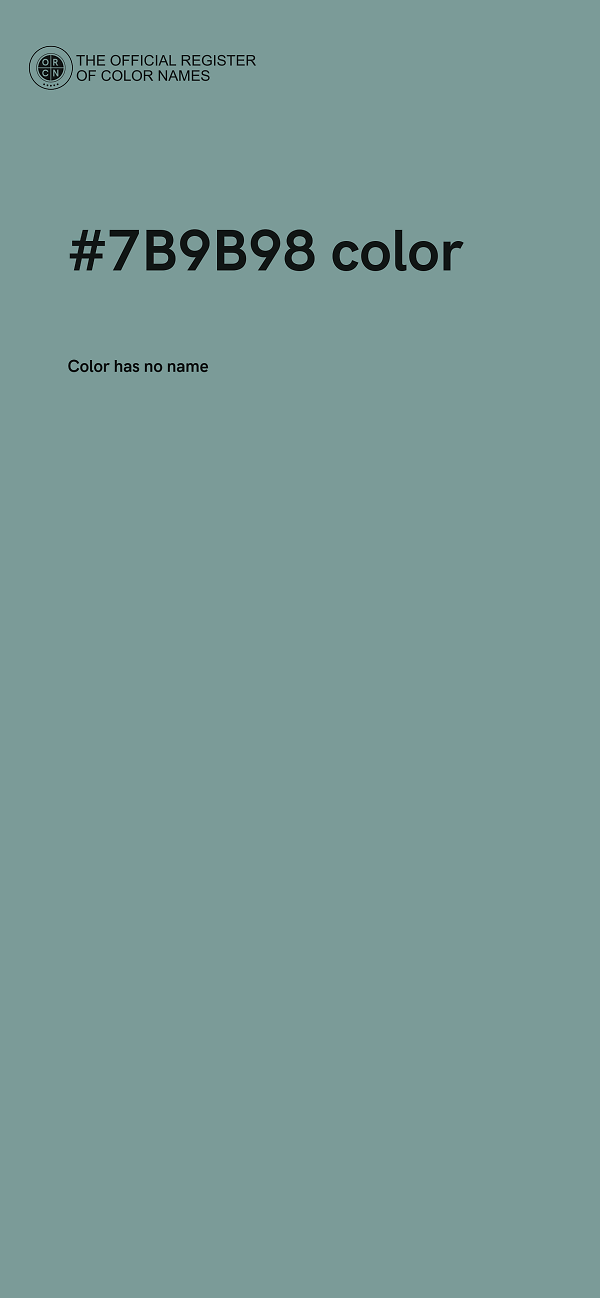 #7B9B98 color image
