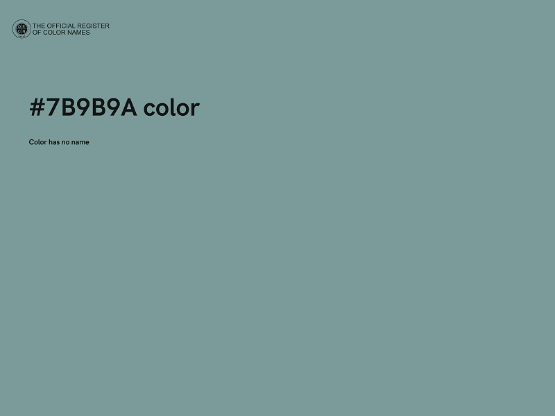 #7B9B9A color image