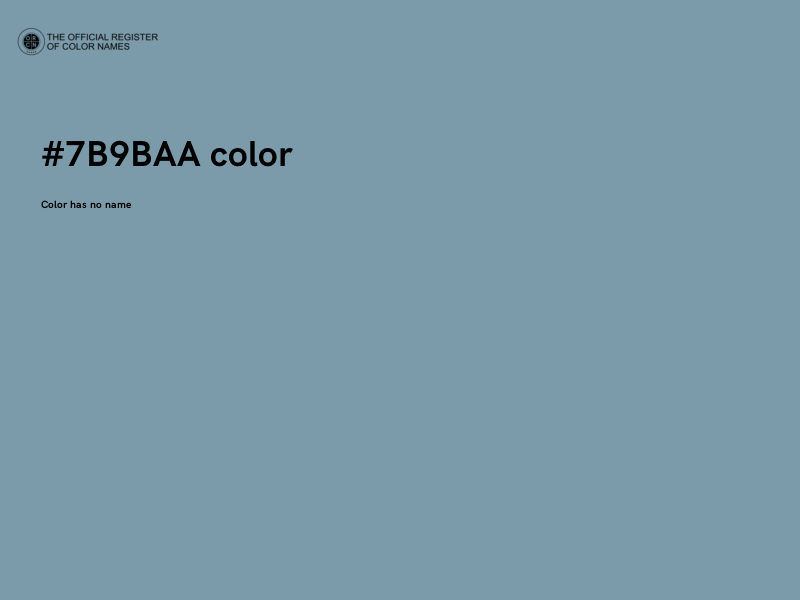 #7B9BAA color image