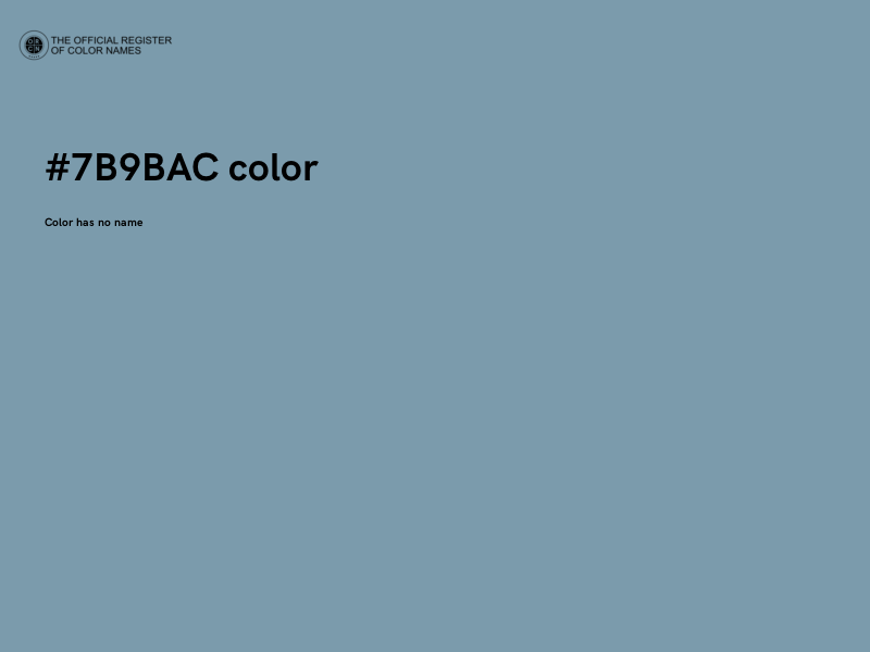 #7B9BAC color image
