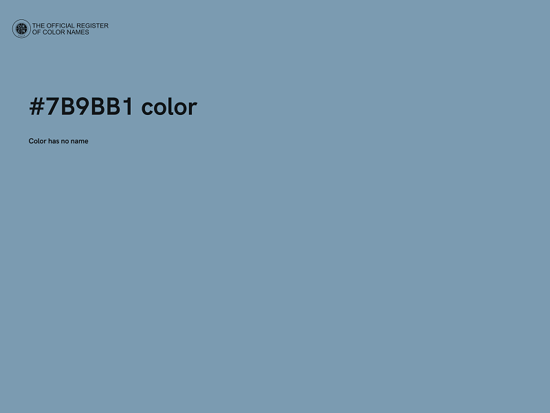 #7B9BB1 color image