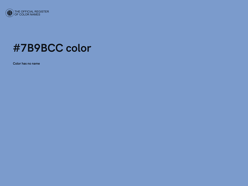 #7B9BCC color image