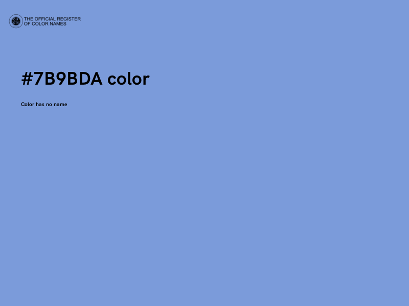 #7B9BDA color image