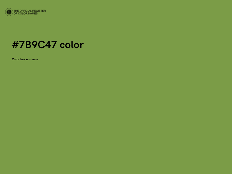 #7B9C47 color image