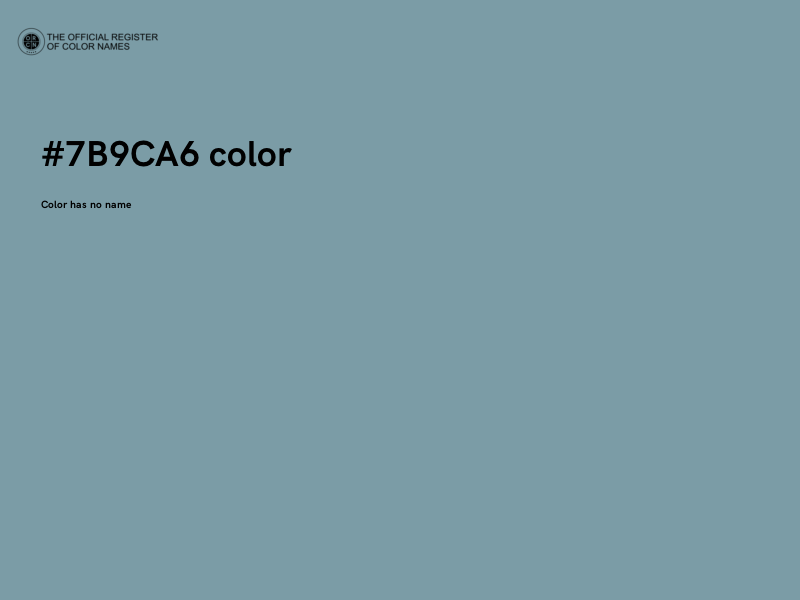#7B9CA6 color image