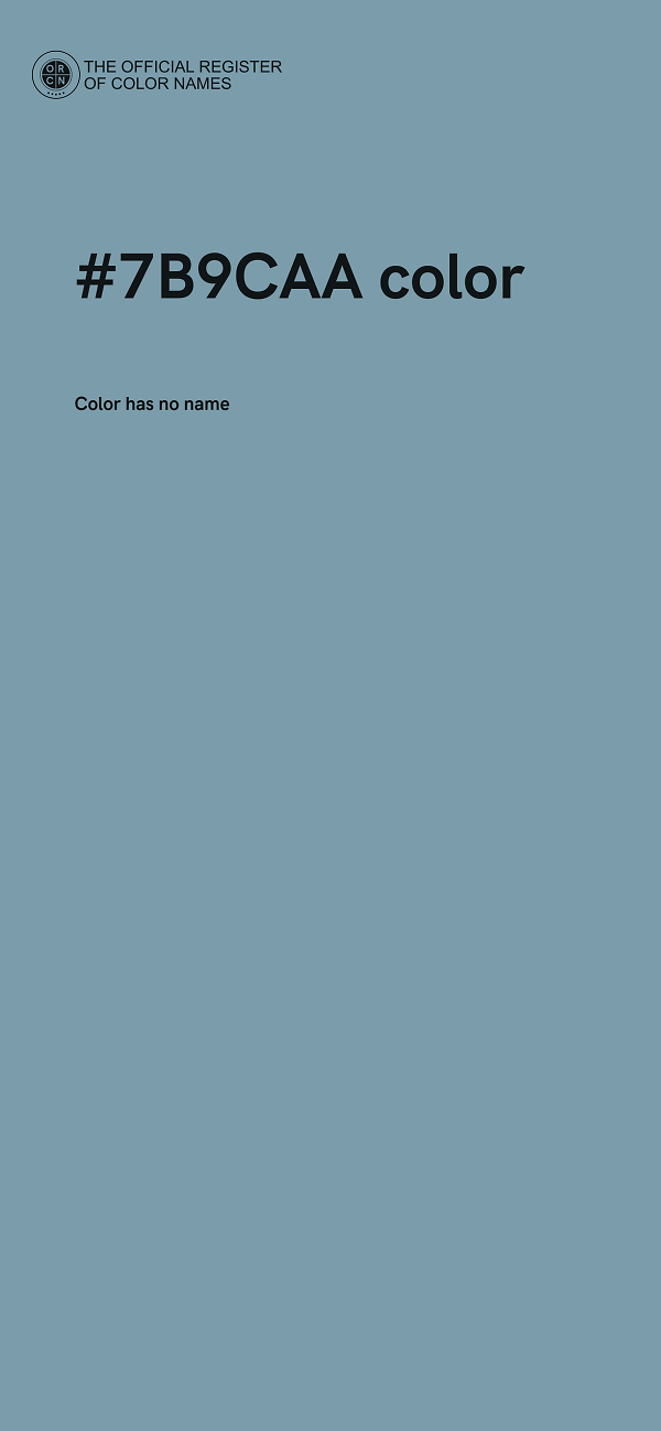 #7B9CAA color image