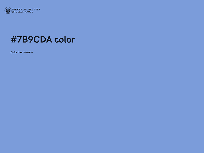 #7B9CDA color image