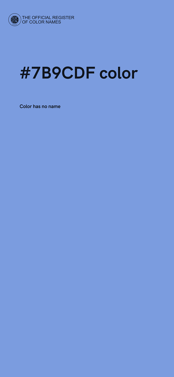 #7B9CDF color image