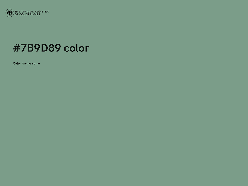 #7B9D89 color image