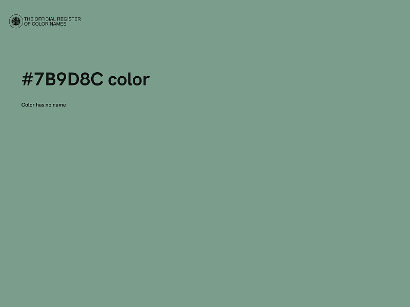 #7B9D8C color image