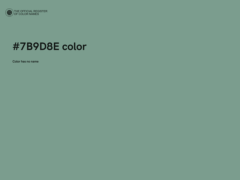 #7B9D8E color image