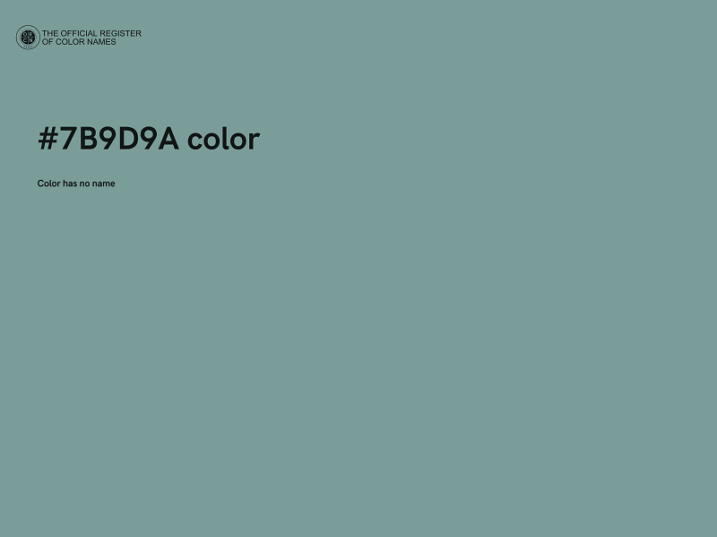 #7B9D9A color image