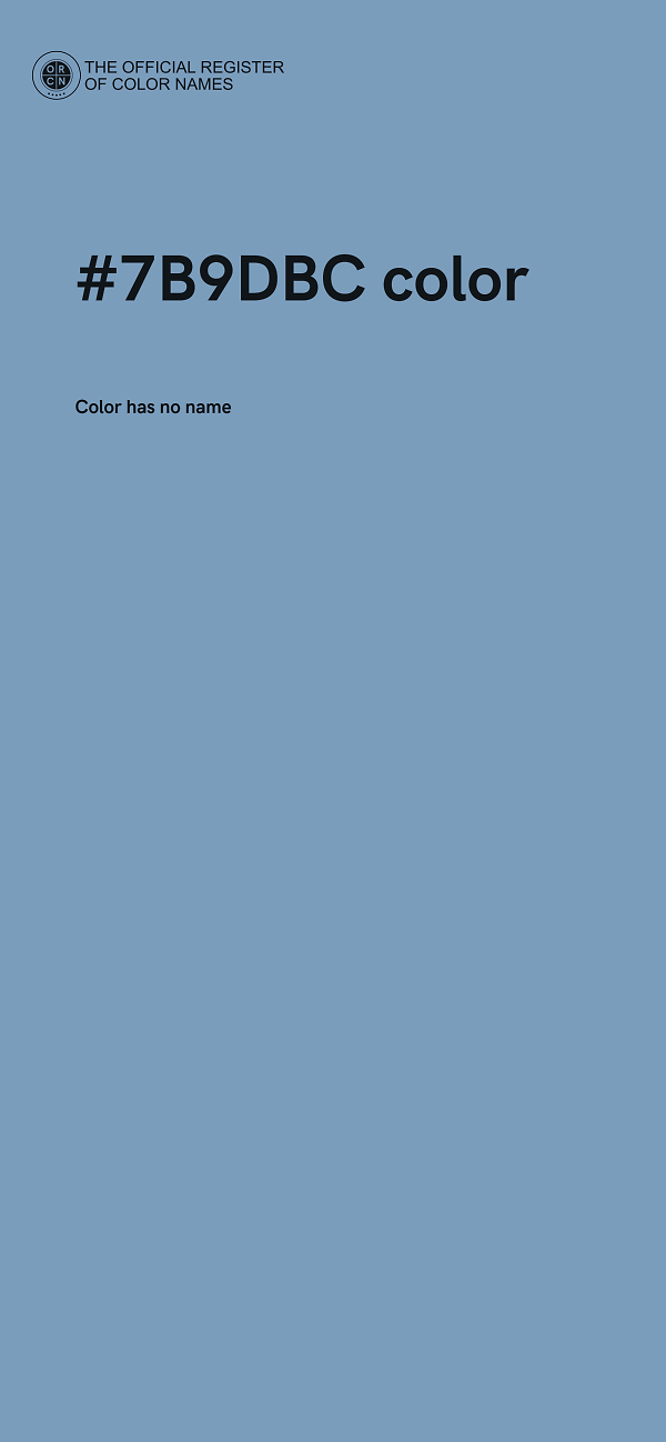 #7B9DBC color image