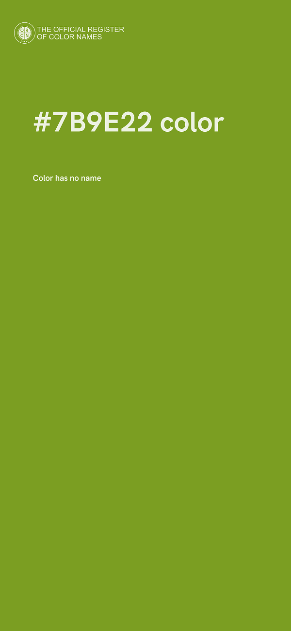 #7B9E22 color image
