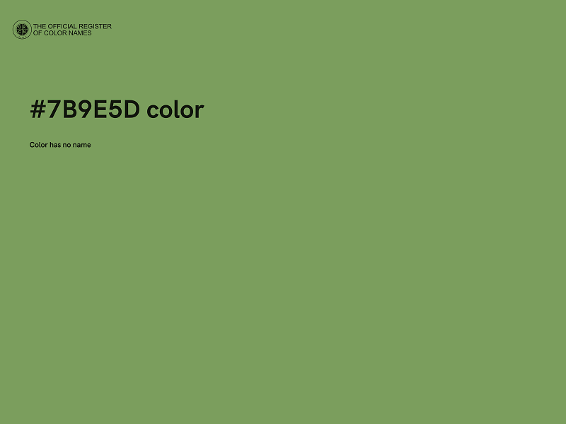 #7B9E5D color image