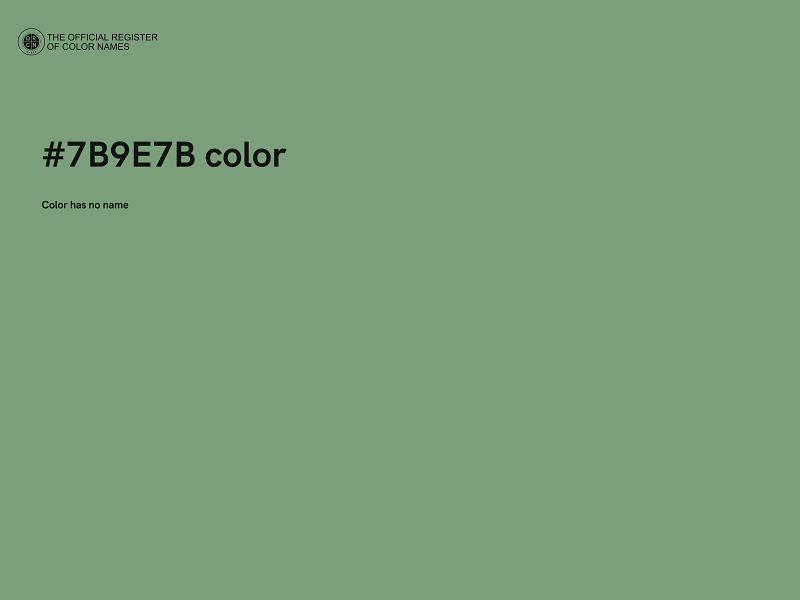 #7B9E7B color image