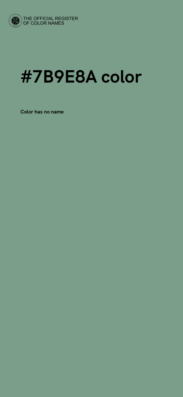 #7B9E8A color image