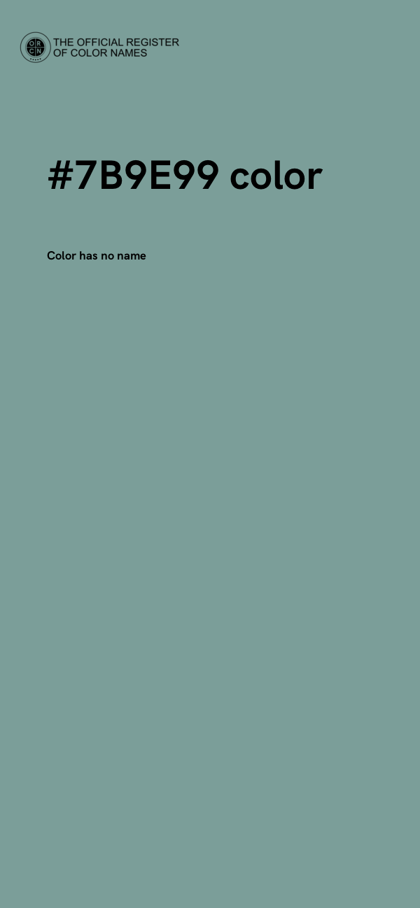 #7B9E99 color image