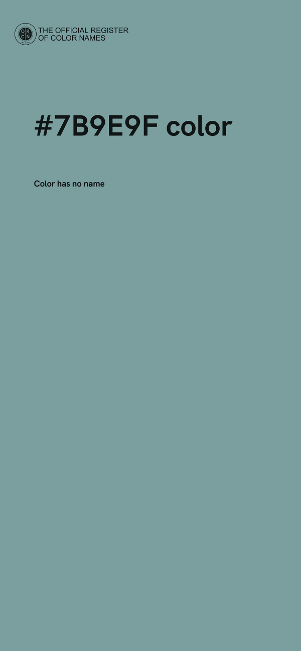 #7B9E9F color image