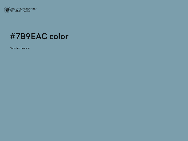 #7B9EAC color image