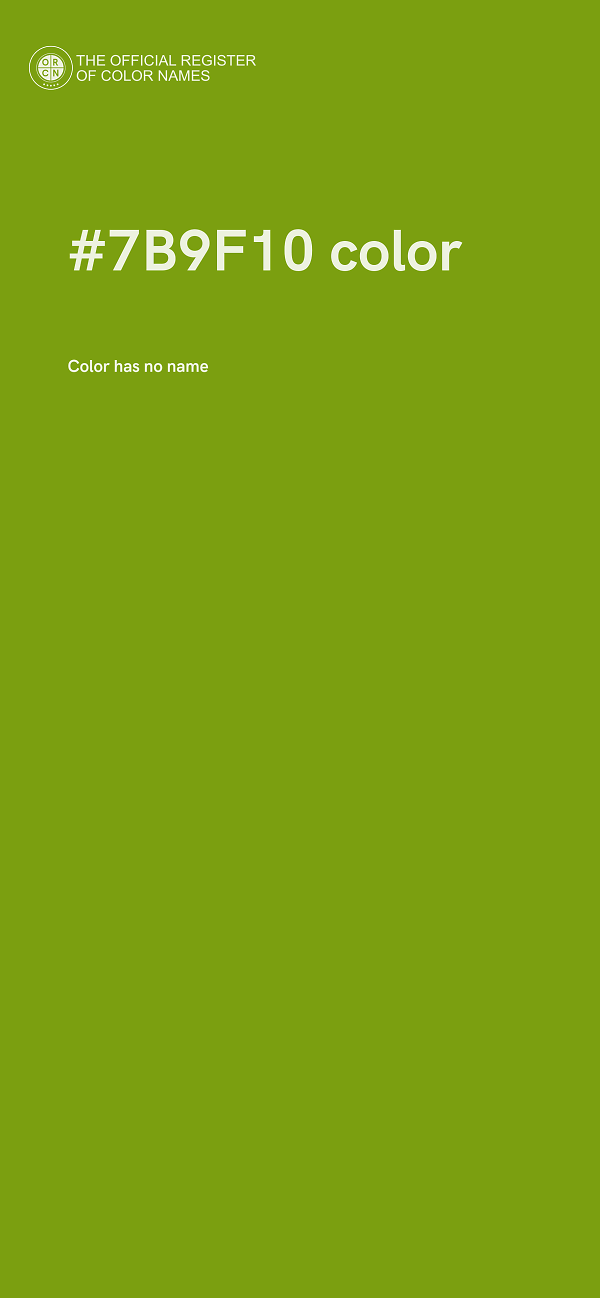 #7B9F10 color image
