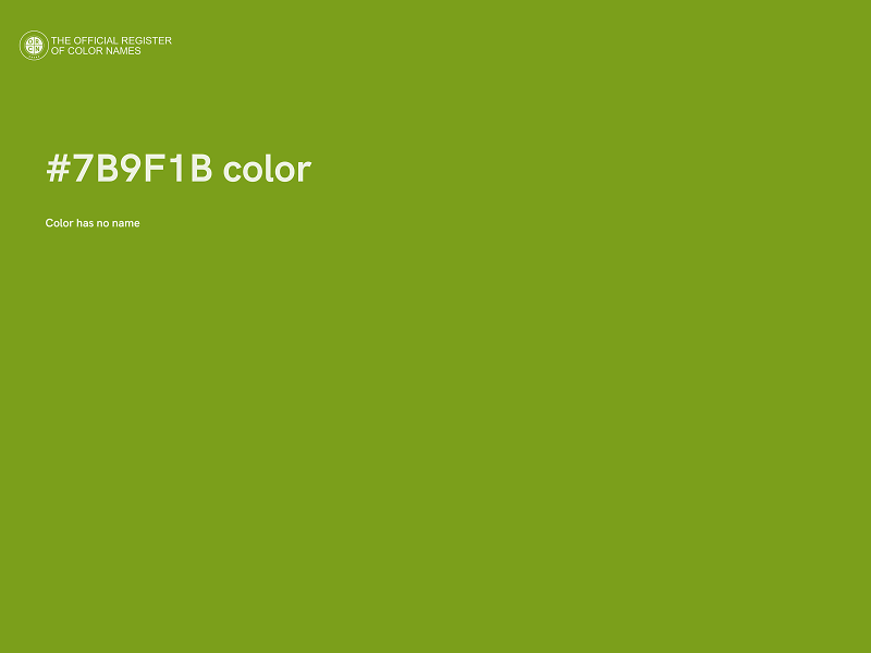 #7B9F1B color image