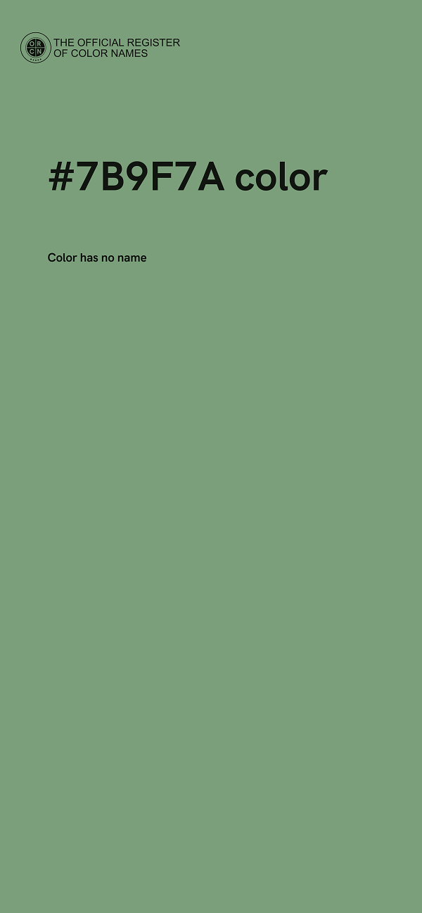 #7B9F7A color image