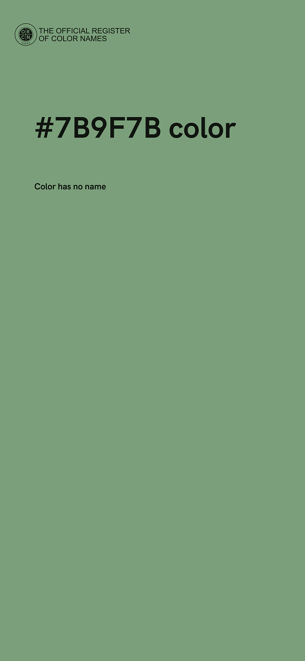 #7B9F7B color image