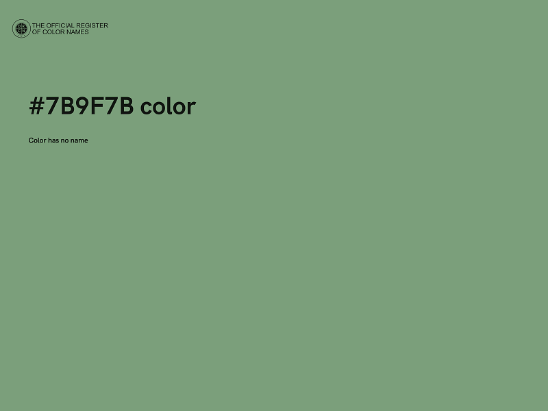 #7B9F7B color image