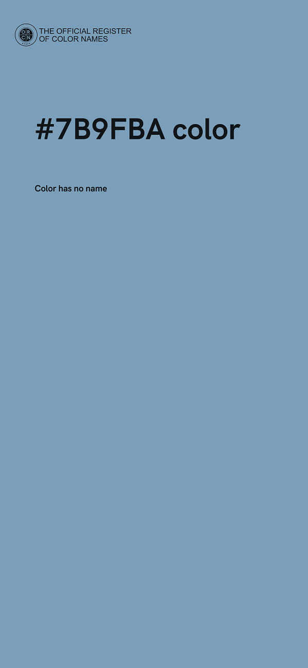 #7B9FBA color image