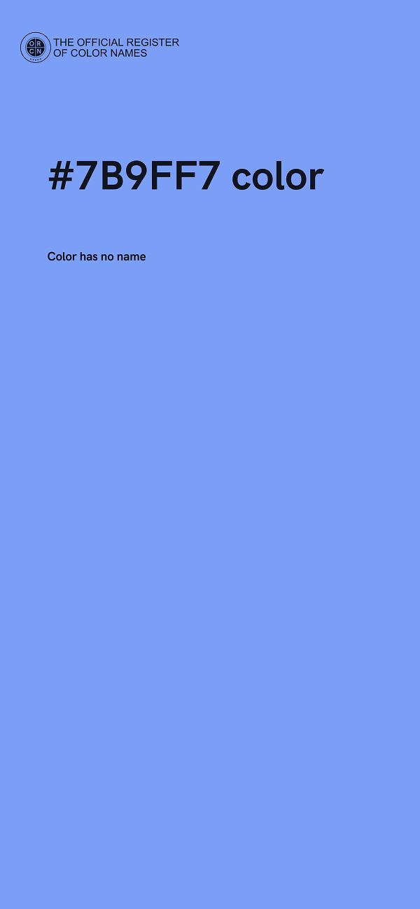 #7B9FF7 color image
