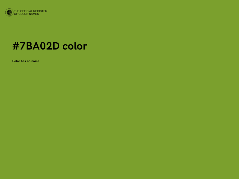 #7BA02D color image