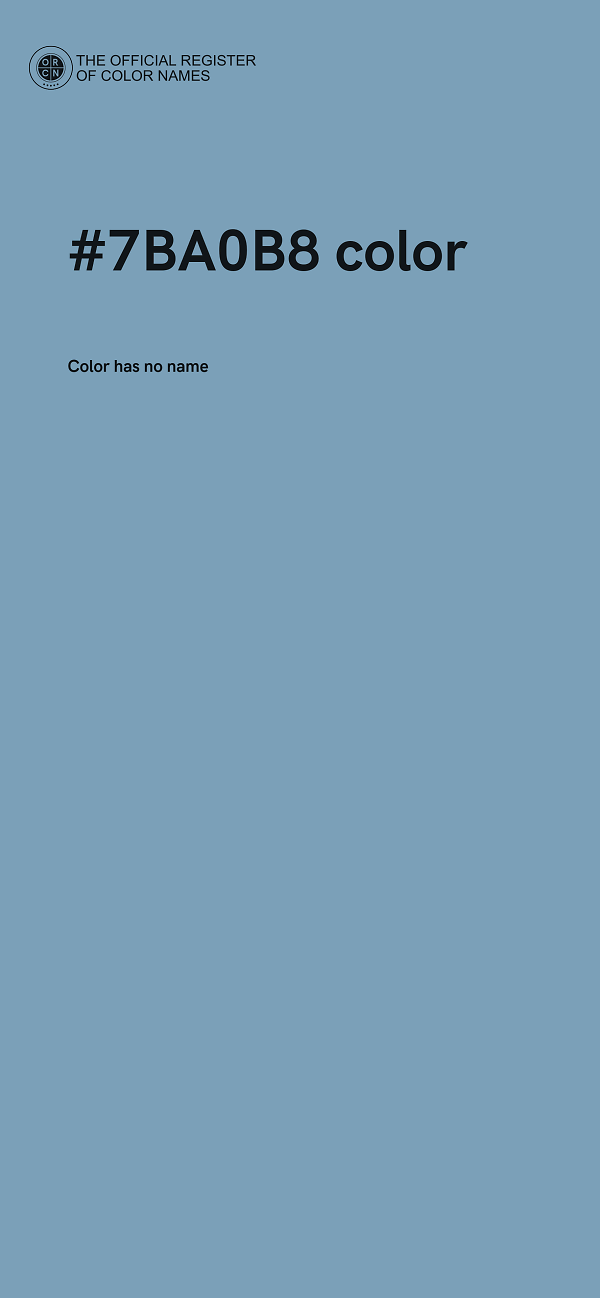 #7BA0B8 color image