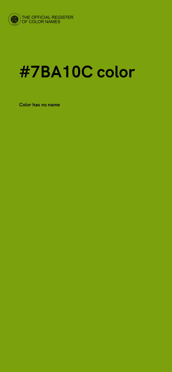 #7BA10C color image
