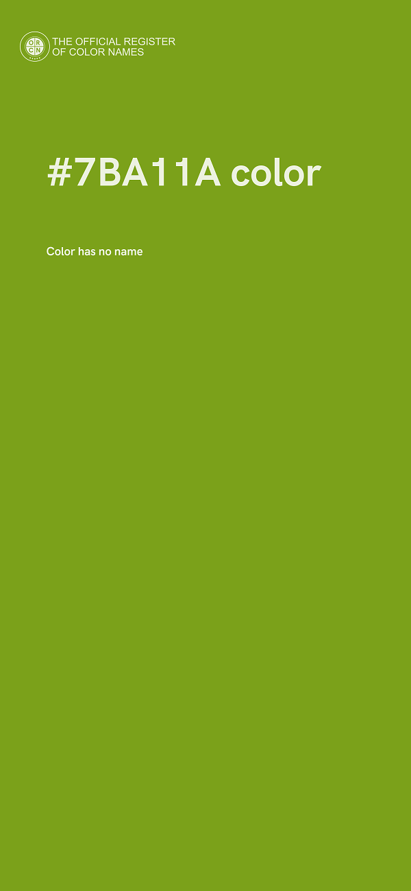 #7BA11A color image